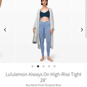 NWT lululemon always on tight
